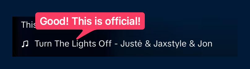 This is an official recording